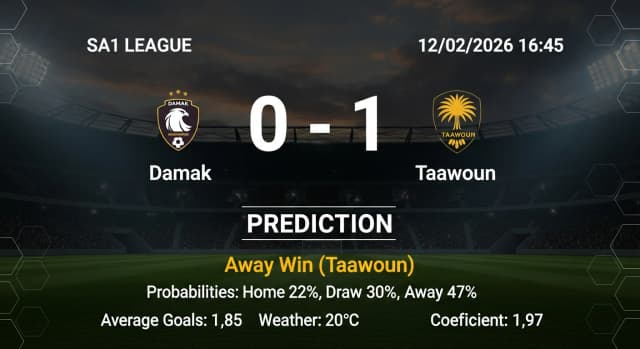 Damak vs Taawoun Preview & AI Prediction