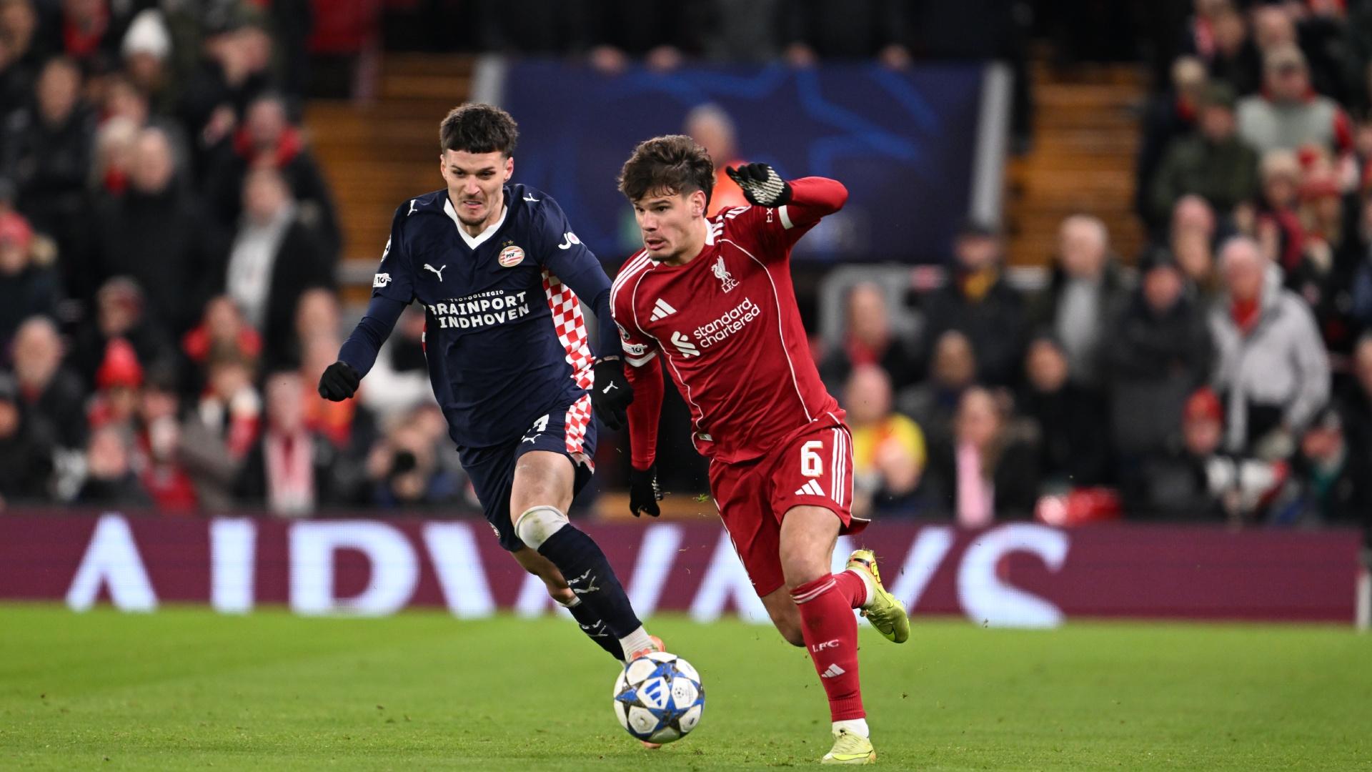 Liverpool 1-4 PSV Eindhoven